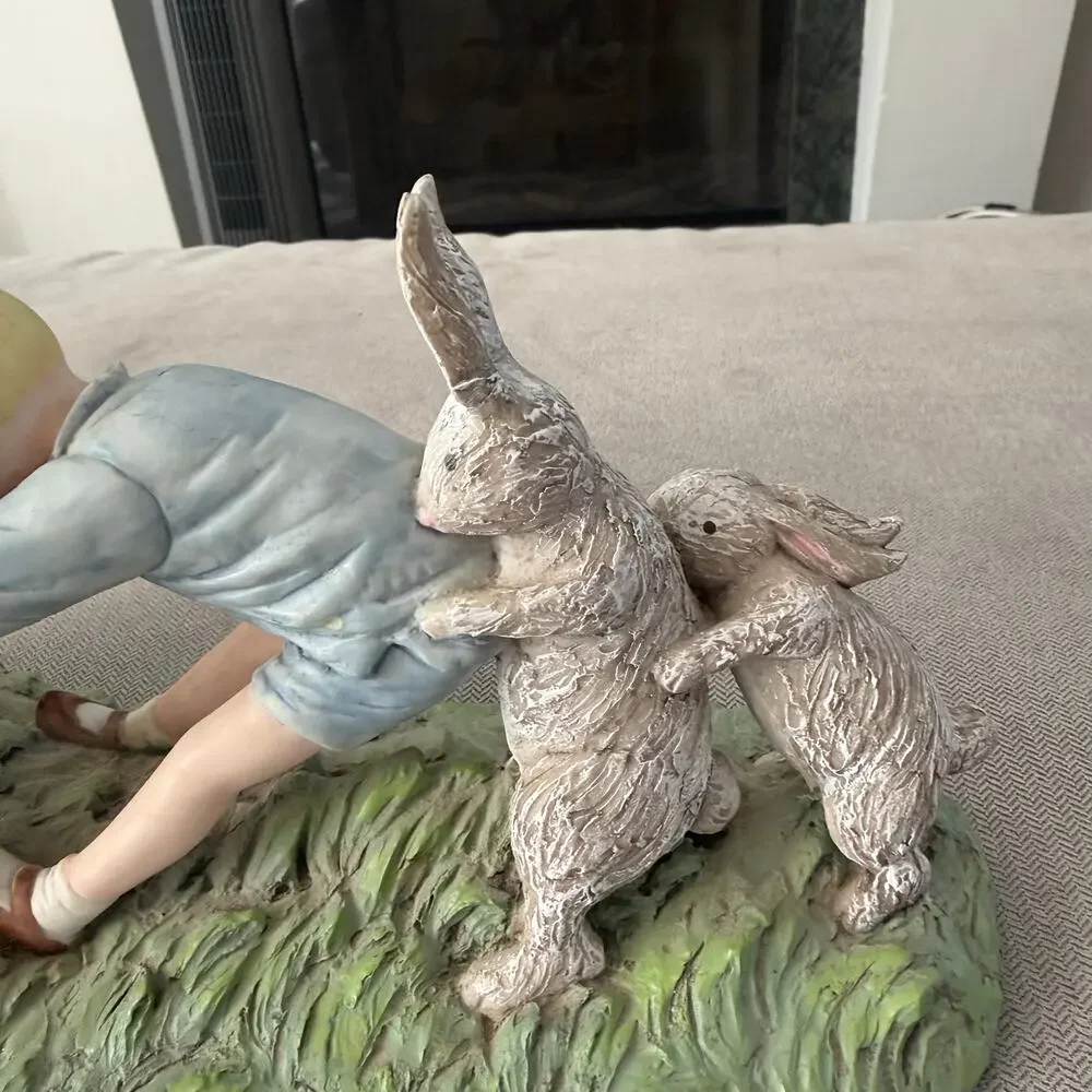 Disney Winnie the Pooh & Christopher Robin Bookends with Rabbit Friends